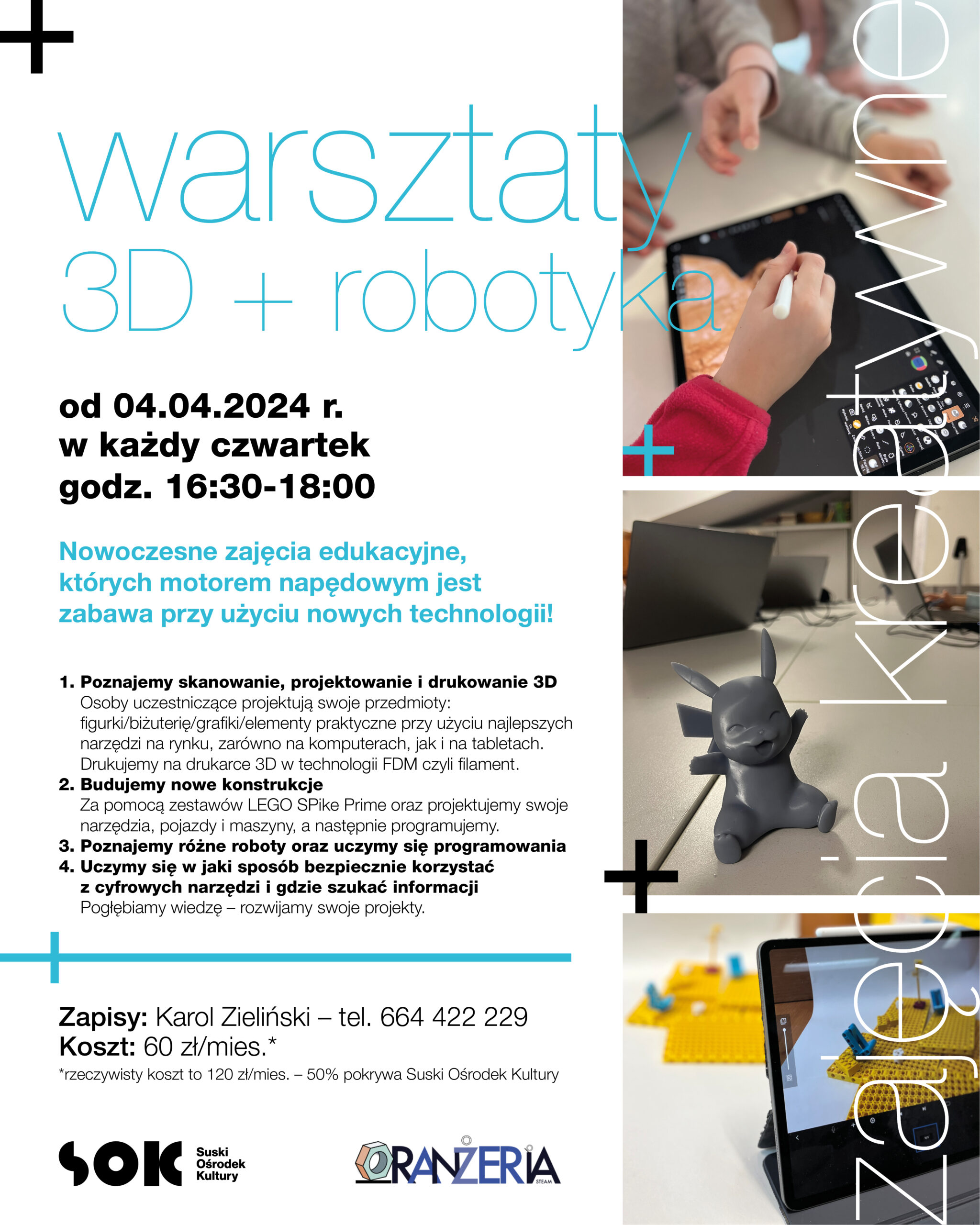 Warsztaty 3D + robotyka